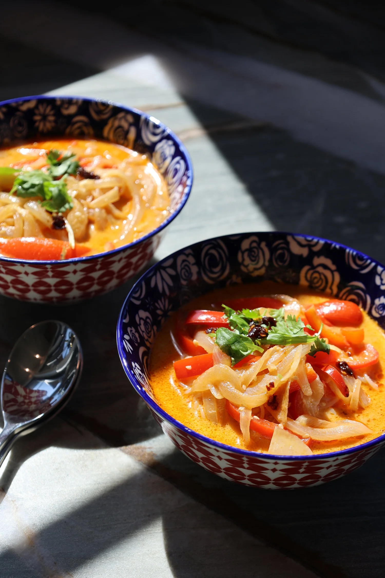 Thai Curry Coconut Rice Noodle Soup