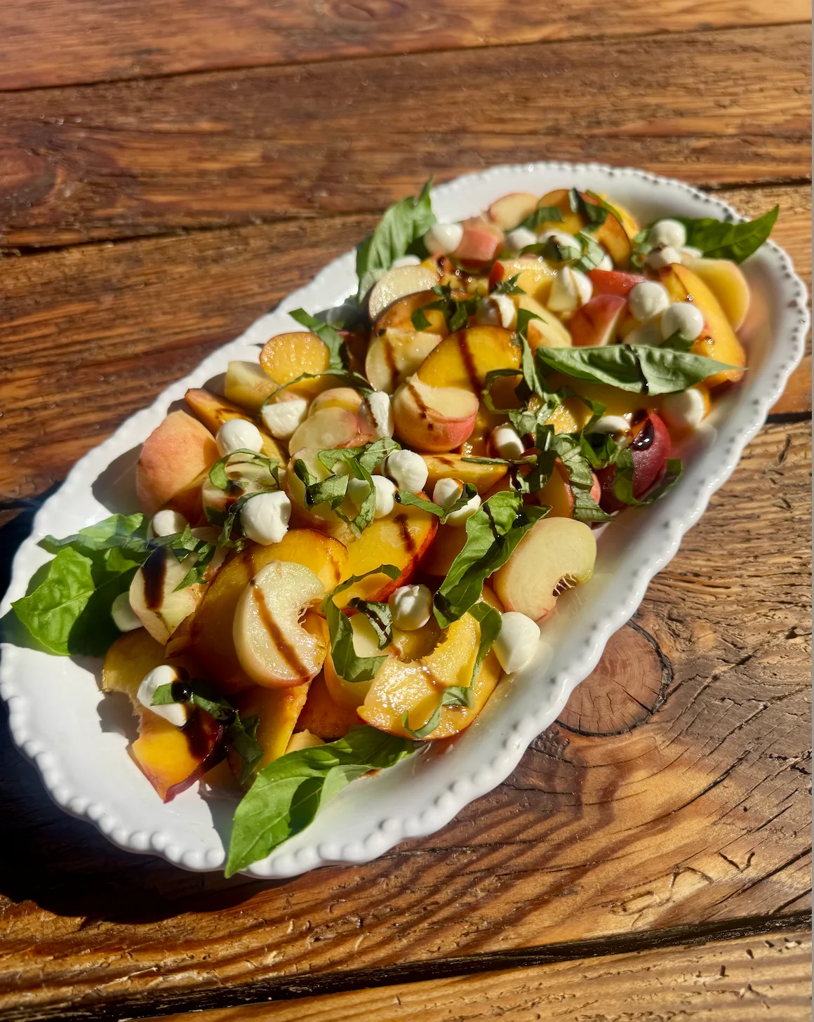 Peach Caprese Salad